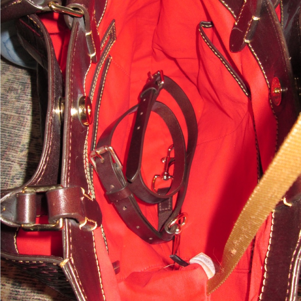 Dooney & Bourke Bordeaux Croc-Embossed Tote - Picture 14 of 14